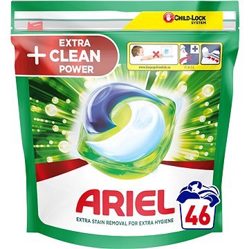 Ariel All-in-1 PODs +Extra Clean Power Skalbimo Kapsulės, 46 Skalb