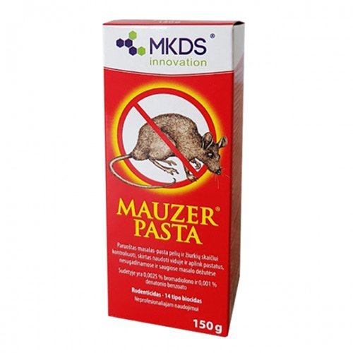 Graužikų nuodai-pasta MAUZER, 150 g