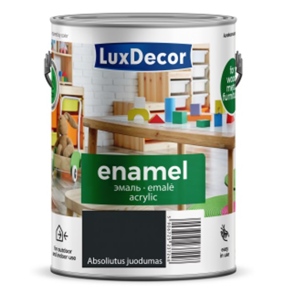 Emalė PRIMACOL 2,5 L matinė absoliutus juodumas