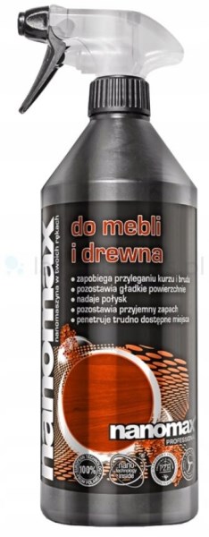 Profesionalus baldų ir medžio valiklis Nanomax su purkštuku 500 ml
