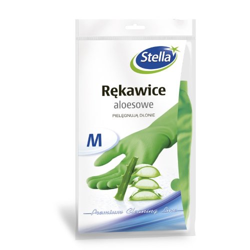 Latekso pirštinės su alaviju STELLA, M dydis, 1 vnt.