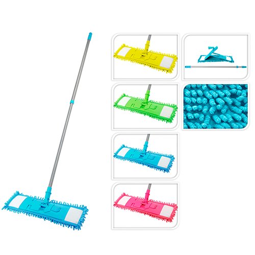 Grindų plovimo šepetys su šluoste ULTRA CLEAN, 130 cm