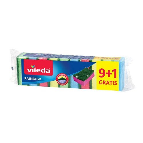 Kempinės VILEDA RAINBOW, 10 vnt.