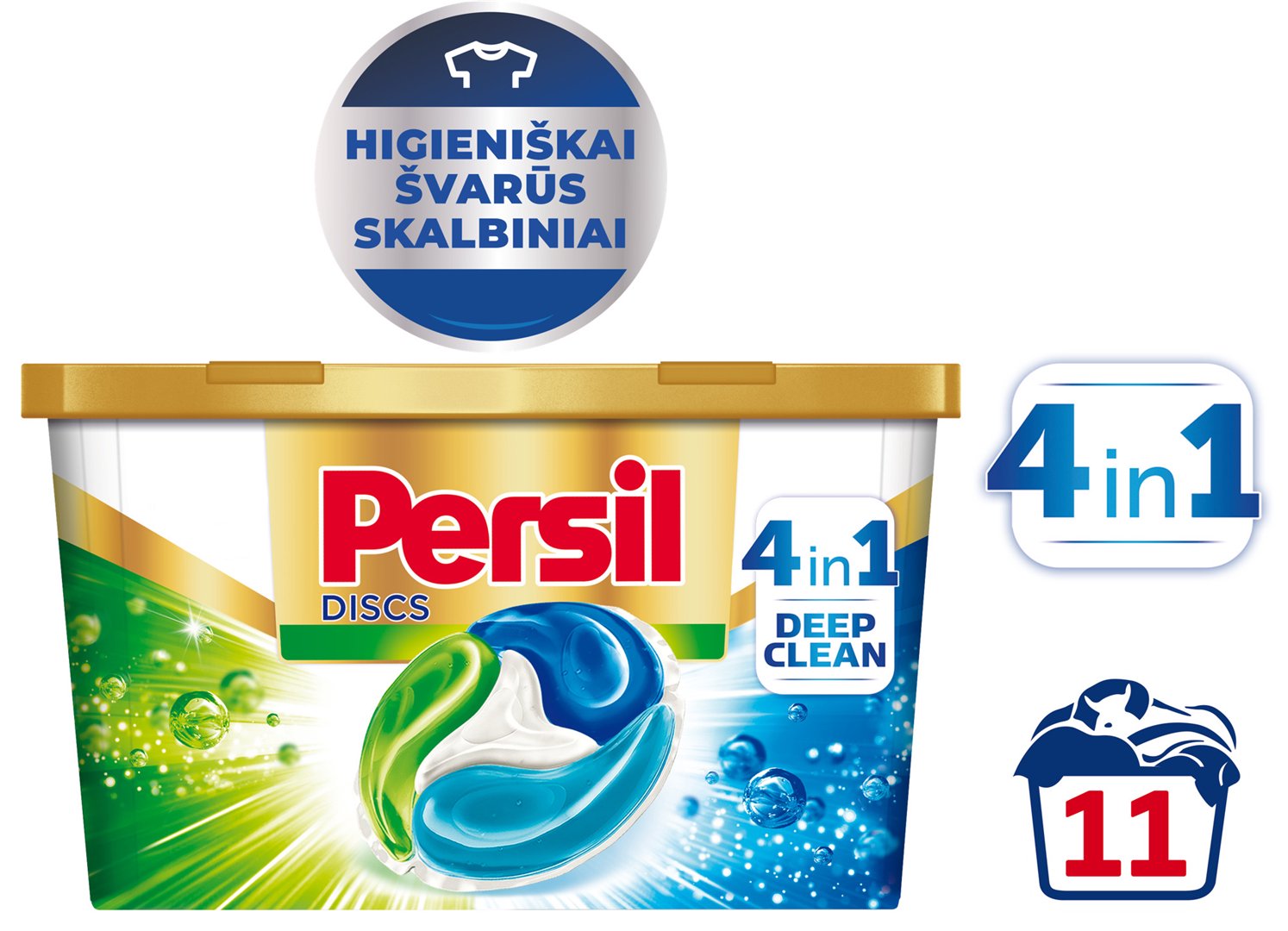 PERSIL skalbimo kapsulės "DISCS White" 11WL