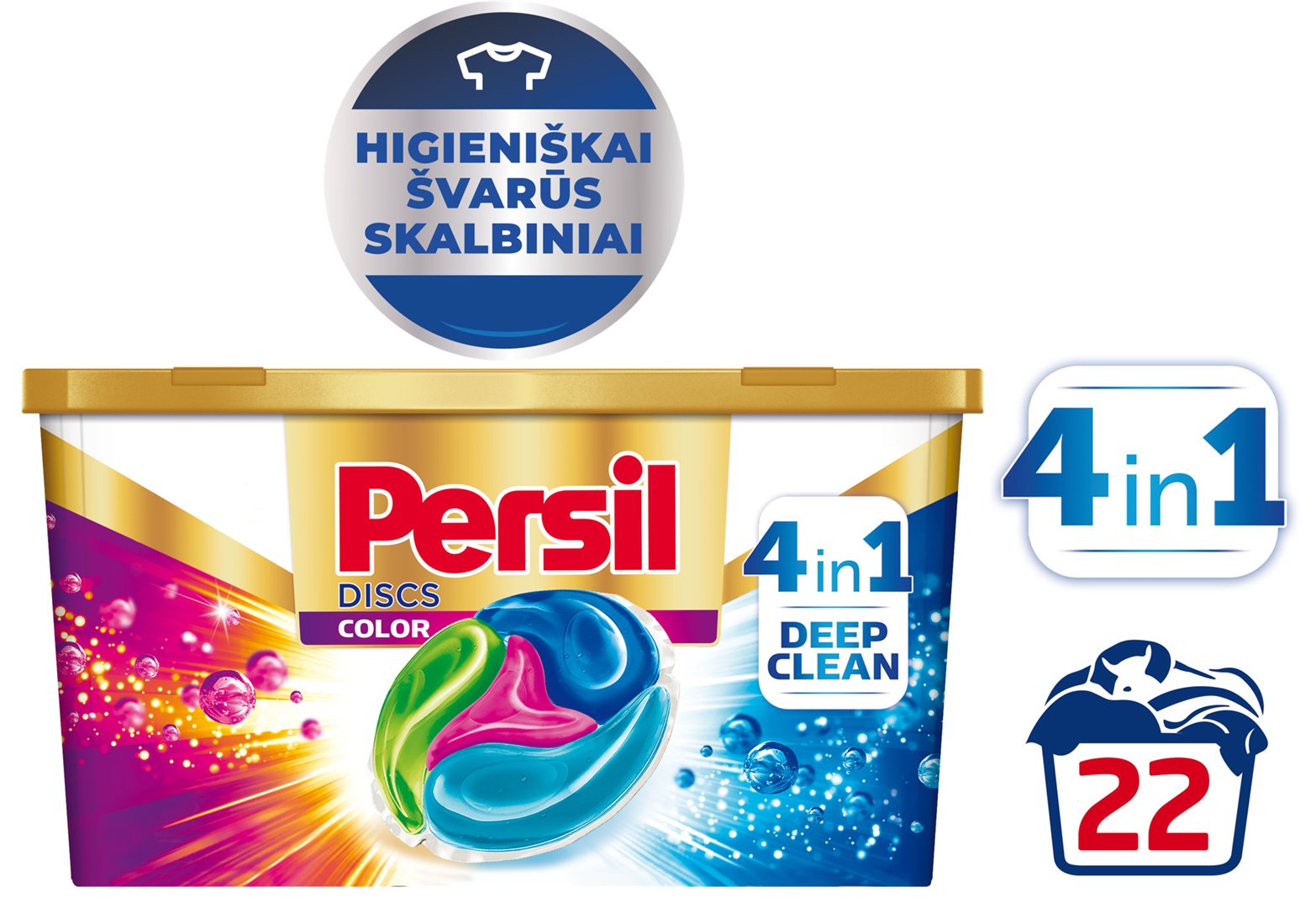 PERSIL sk. kapsulės "DISCS Color" 22WL