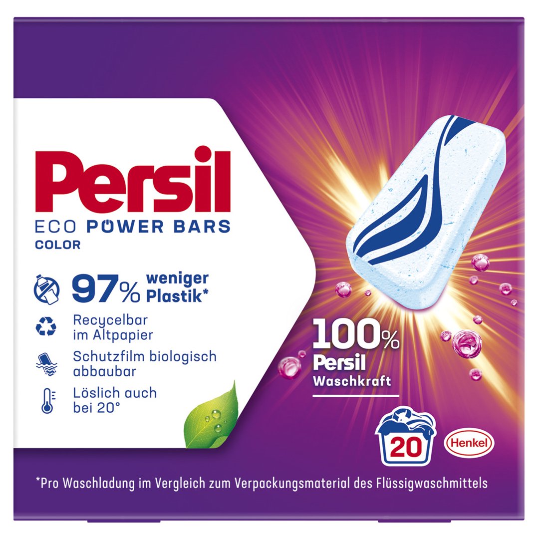 Skalbimo priemonė PERSIL ECO POWER BARS Color 20 skalbimų