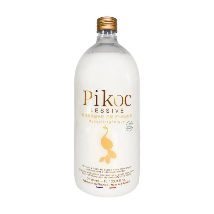 Skalbiklio ir dulksnos komplektas Pikoc DUO ORANGER EN FLEURS 1L + 200mL