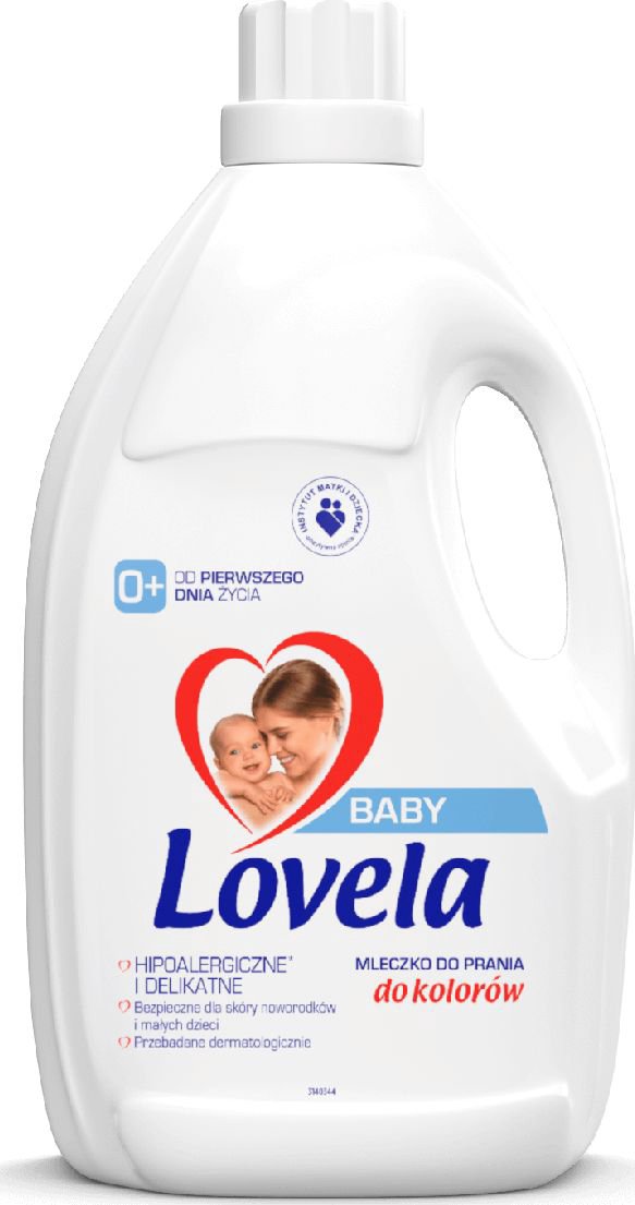 Lovela Hypoallergenic milk for washing baby and baby clothes into 2.9l colours