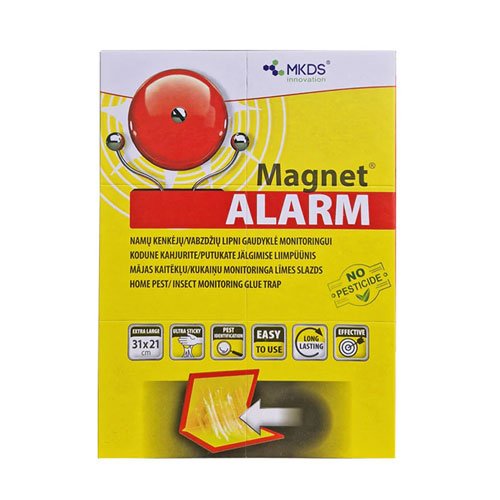 Namų kenkėjų/vabzdžių lipni gaudyklė monitoringui MAGNET ALARM, 31x21 cm