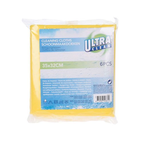 Šluostės ULTRA CLEAN, 35x32 cm, 6 vnt.