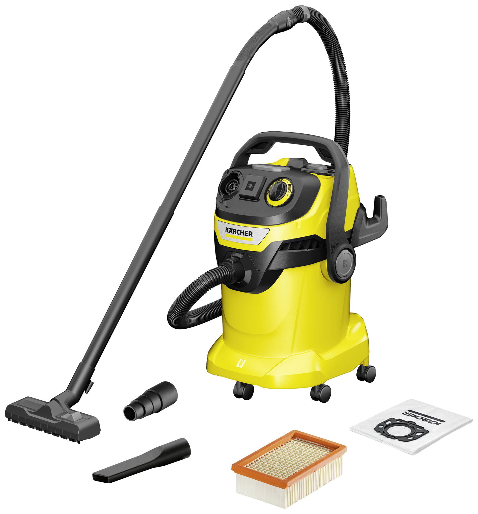 Elektrinis dulkių siurblys KARCHER WD 5 P V-25/5/22, 1100 W, 25 l, sauso ir drėgno valymo