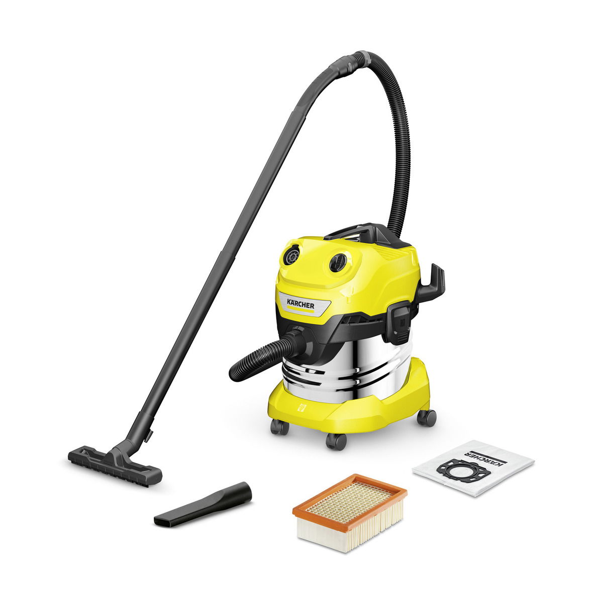 Drėgno ir sauso valymo dulkių siurblys KARCHER WD 4 S V-20/5/22