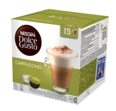 Kavos kapsulės NESCAFE DOLCE GUSTO CAPPUCCINO, 16 kapsulių, 200 g