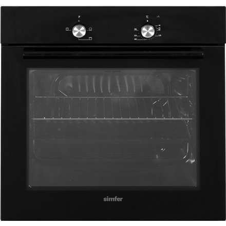 Orkaitė Simfer  Oven  8004AERSP  62 L  Electric  Manual  Mechanical control  Height 60 cm  W