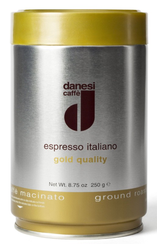 Skrudintos maltos kavos mišinys Danesi Gold 2010175, 250 g, dėžutėje