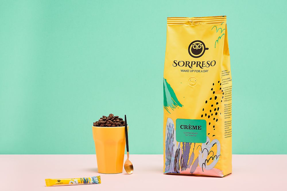 Kava pupelėmis 250 g SORPRESO CREME