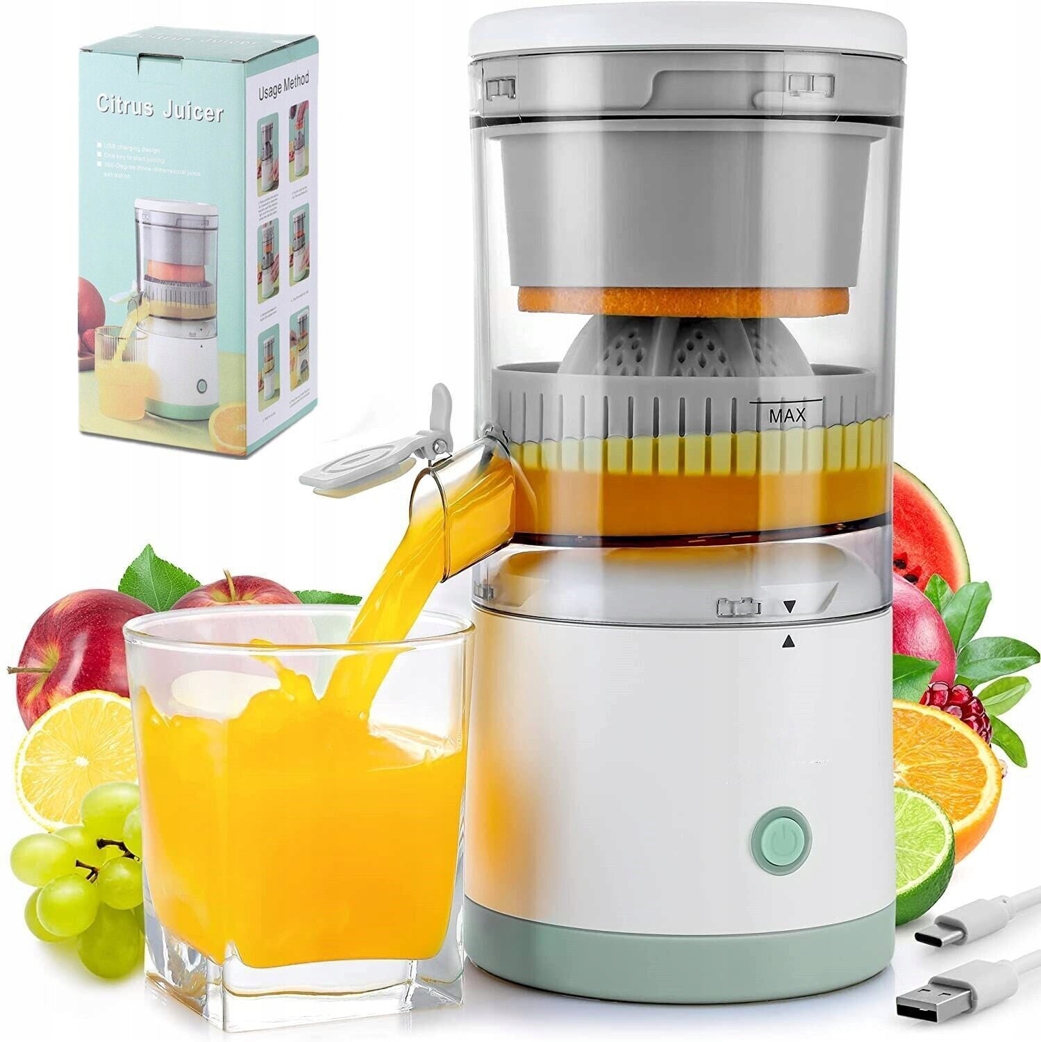 Įkraunama sulčiaspaudė Juicer NCRealher 45 W
