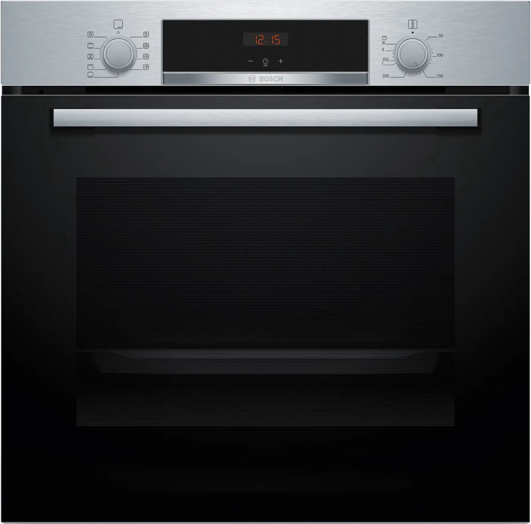 Bosch Serie 4 HBA534ES3 orkaitė 71 L 3400 W Juoda, Nerūdijančiojo plieno