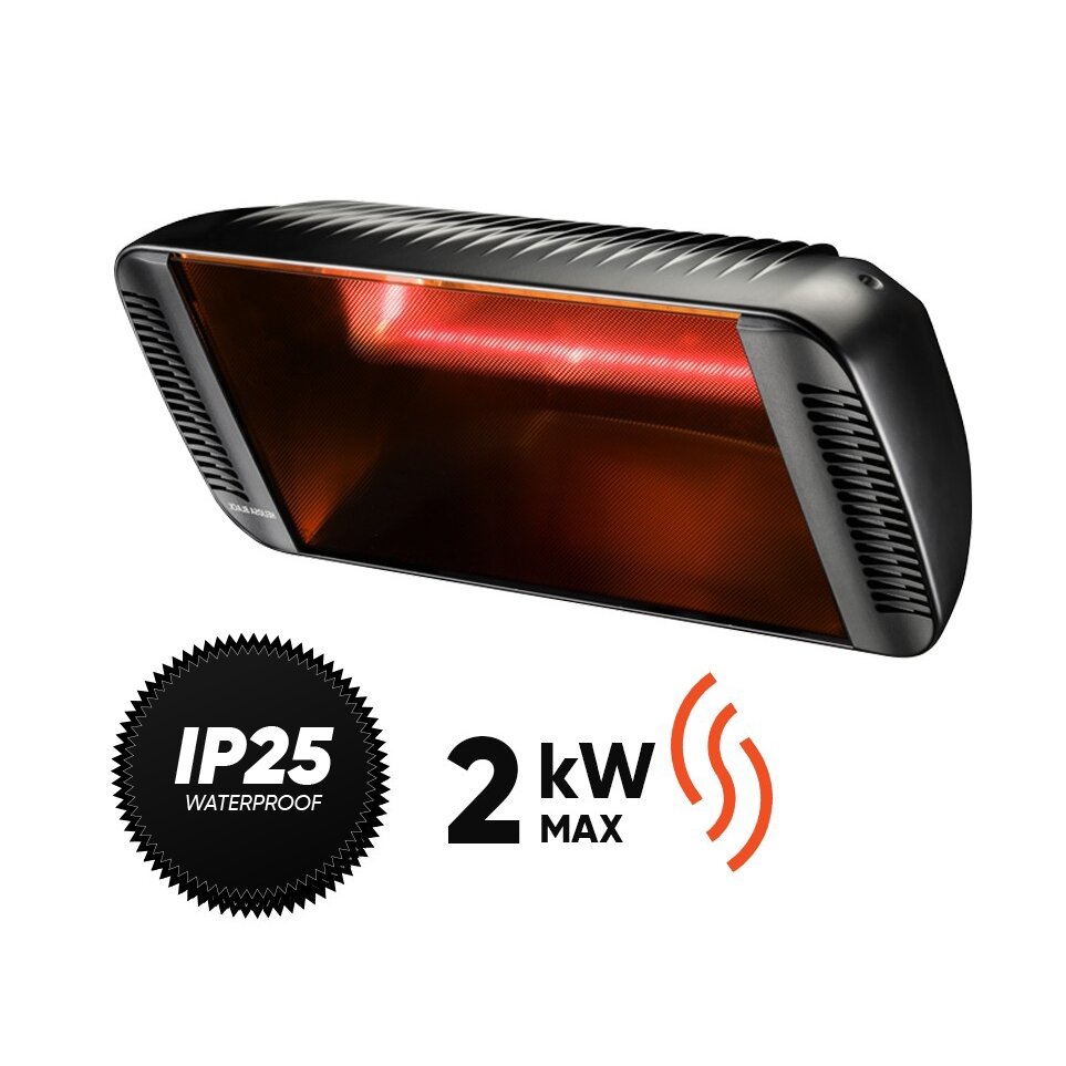 Halogeninis infraraudonųjų spindulių šildytuvas Heliosa 66 Black 06-00393