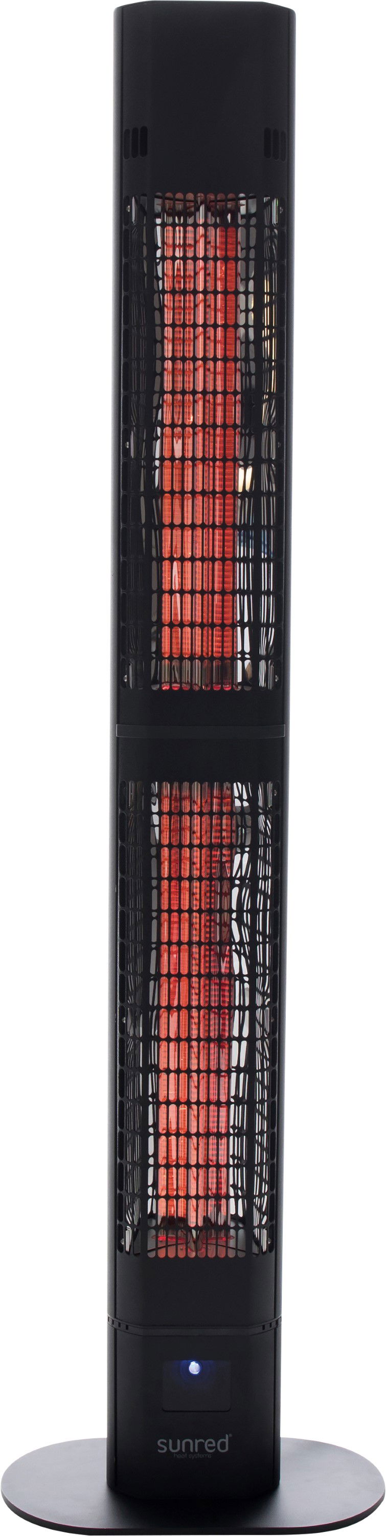 Infraraudonųjų spindulių šildytuvas SUNRED RD-DARK-3000L, 3000 W, juoda
