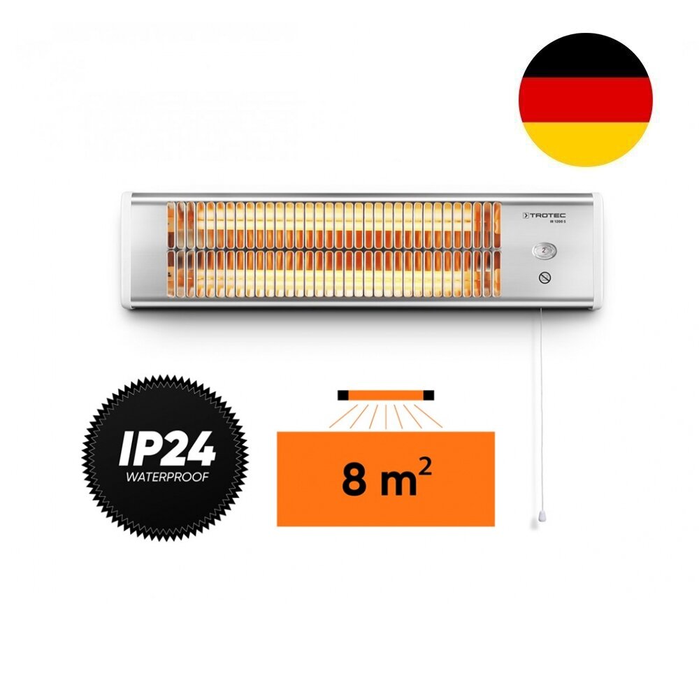 Kvarcinis infraraudonųjų spindulių šildytuvas Trotec IR 1200 S 06-00342