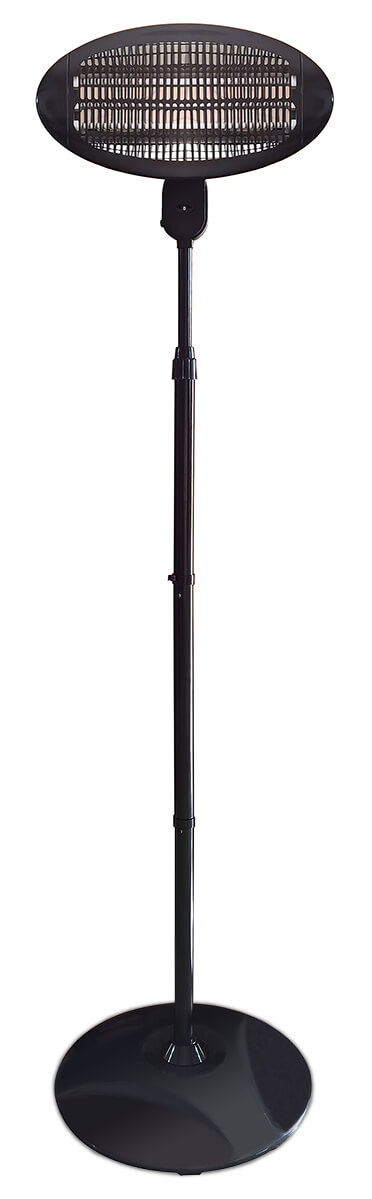 Pastatomas infraraudonųjų spindulių šildytuvas PAVO, Black