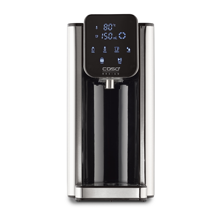 Caso 01875 HOT 7 Turbo Hot water dispenser, Capacity 2.7 L, Black/Stainless Steel|01875