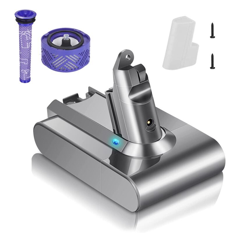Pakaitinė baterija su filtrais Dyson V6 series DC58 DC59 DC61 DC62 650 770 880 SV03 SV04 SV05 SV06 SV07 SV09