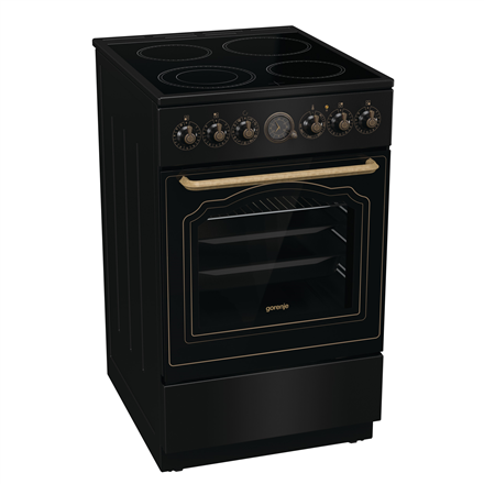 Gorenje Cooker  GECS5B70CLB  Hob type Vitroceramic  Oven type Electric  Bl