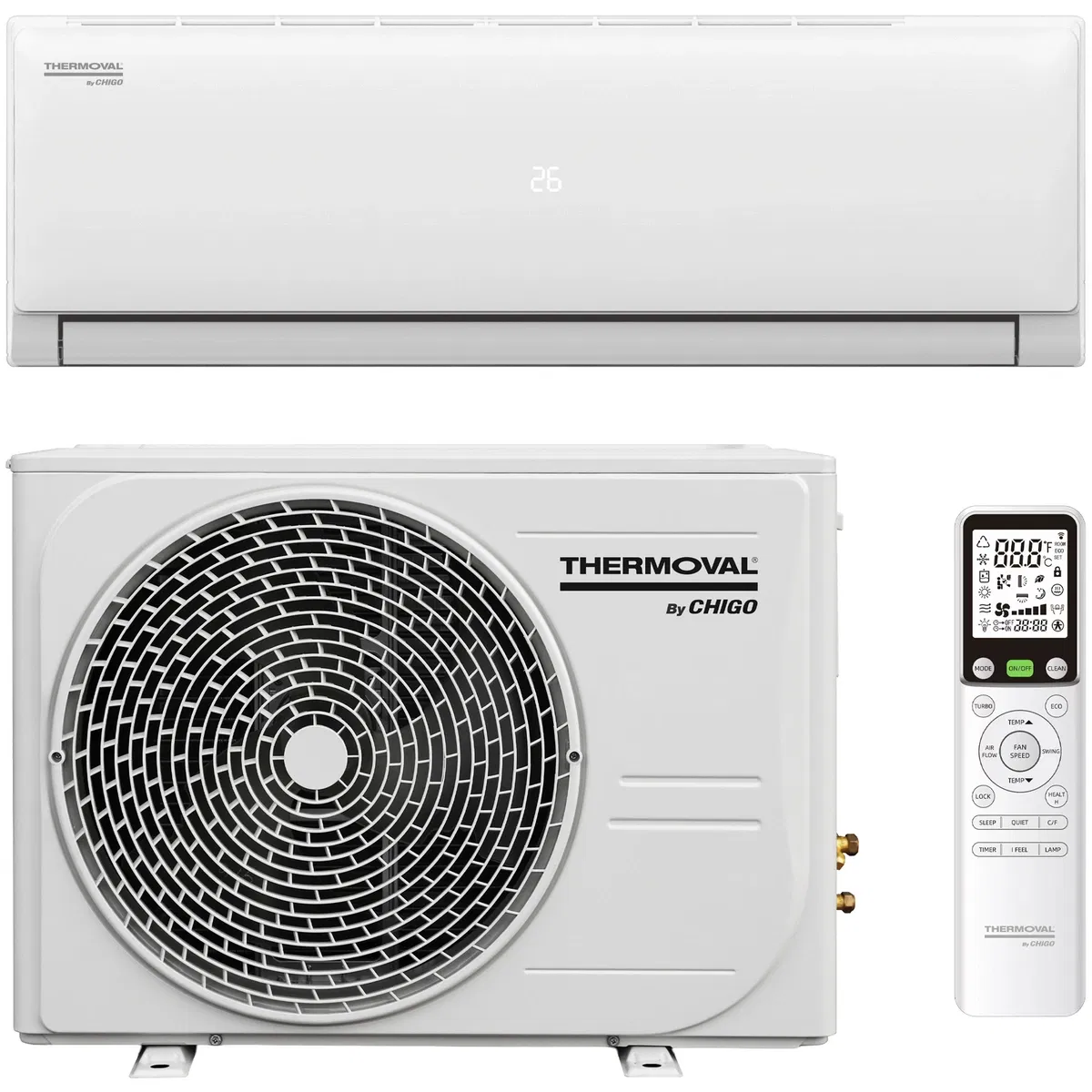 Oro kondicionierius-šilumos siurblys THERMOVAL Saga TVK-S35, 3,5kW, 12000BTU