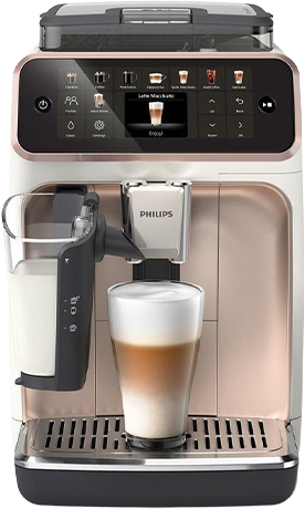 Automatinis kavos aparatas PHILIPS LatteGo 5500 Series EP5543/80, baltos spalvos