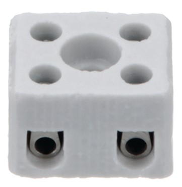 Kaladėlė laidų sujungimui 2x6mm² (keramikinė) 41A 450V