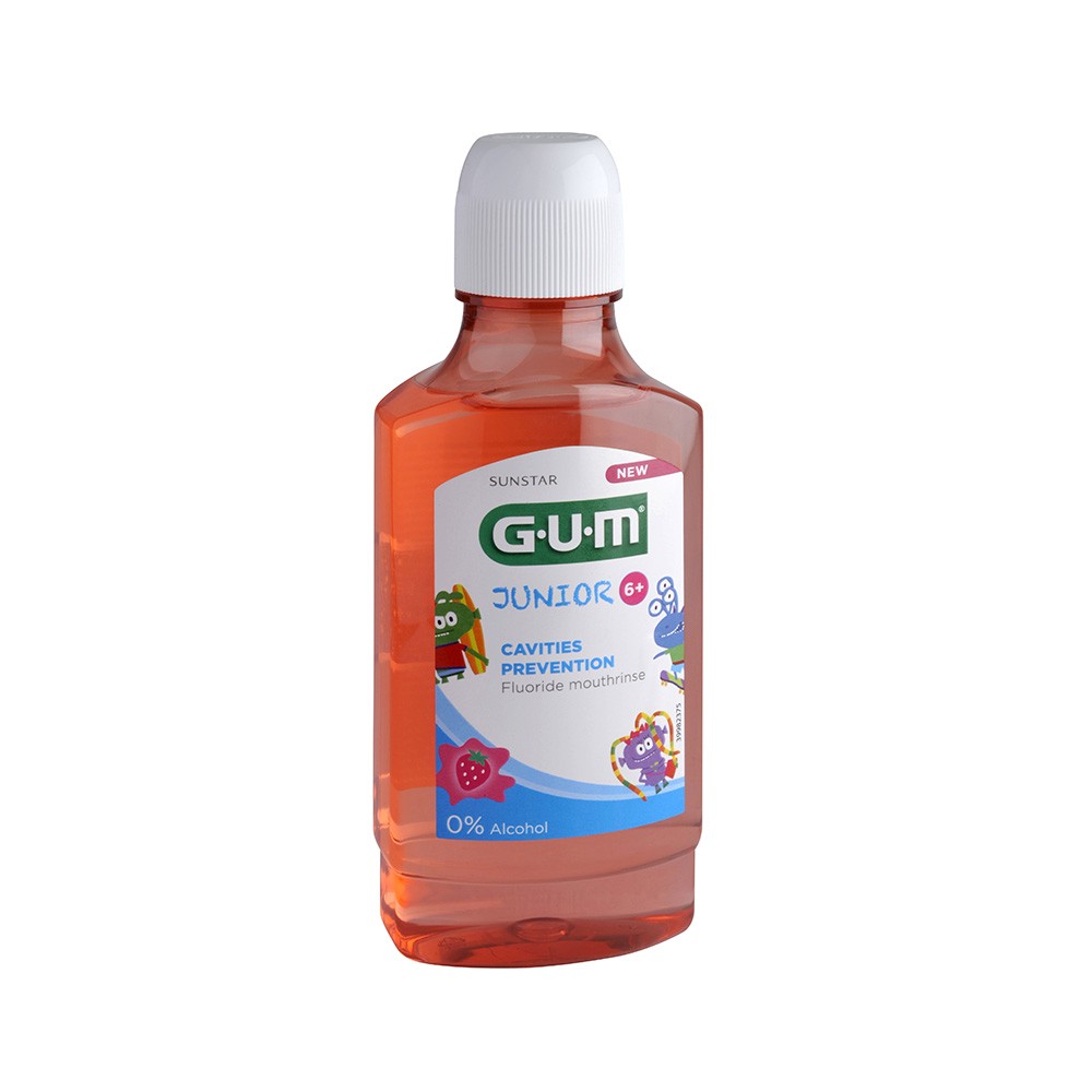 GUM Junior 6+ burnos skalavimo skystis 300 ml