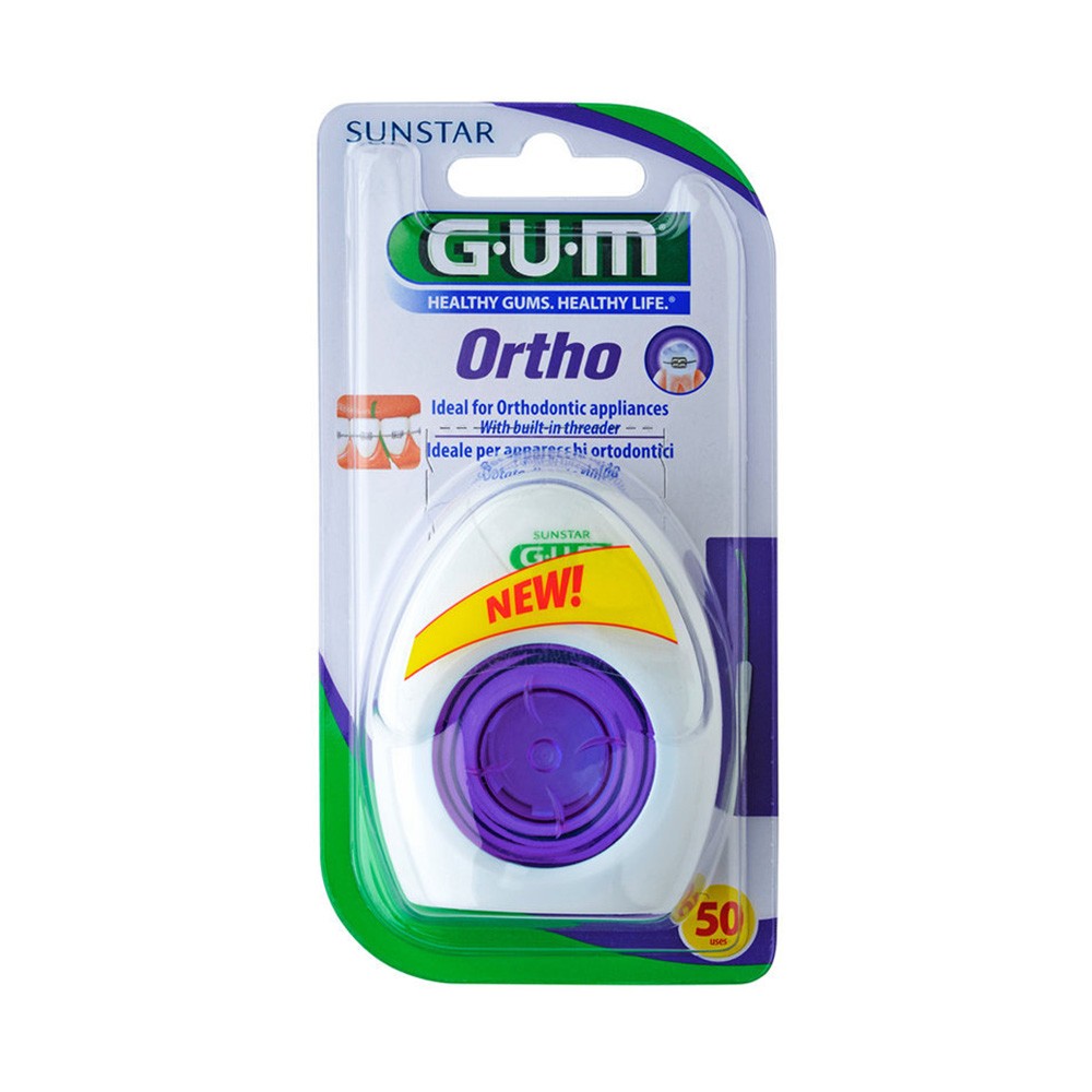 GUM Ortho 50 m dantų siūlas N1