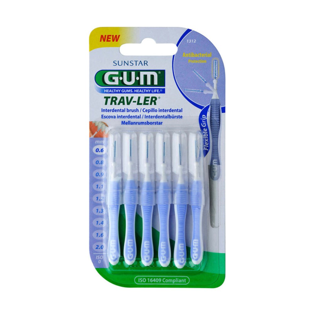 GUM Trav-Ler 0.6 mm tarpdančių šepetėliai N6