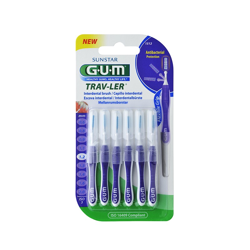 GUM Trav-Ler 1.2 mm tarpdančių šepetėliai N6