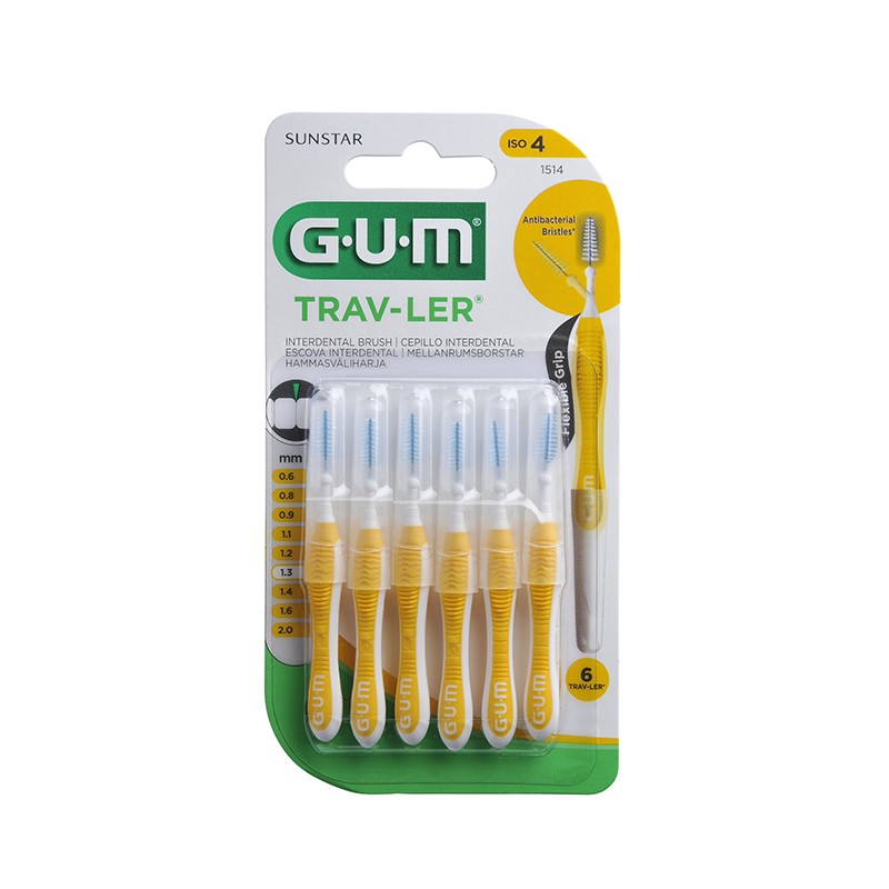 GUM Trav-Ler 1.3 mm tarpdančių šepetėliai N6