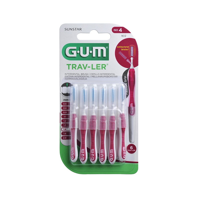 GUM Trav-Ler 1.4 mm tarpdančių šepetėliai N6