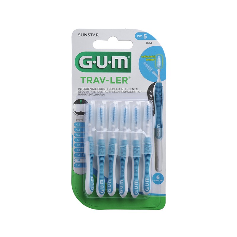 GUM Trav-Ler 1.6 mm tarpdančių šepetėliai N6