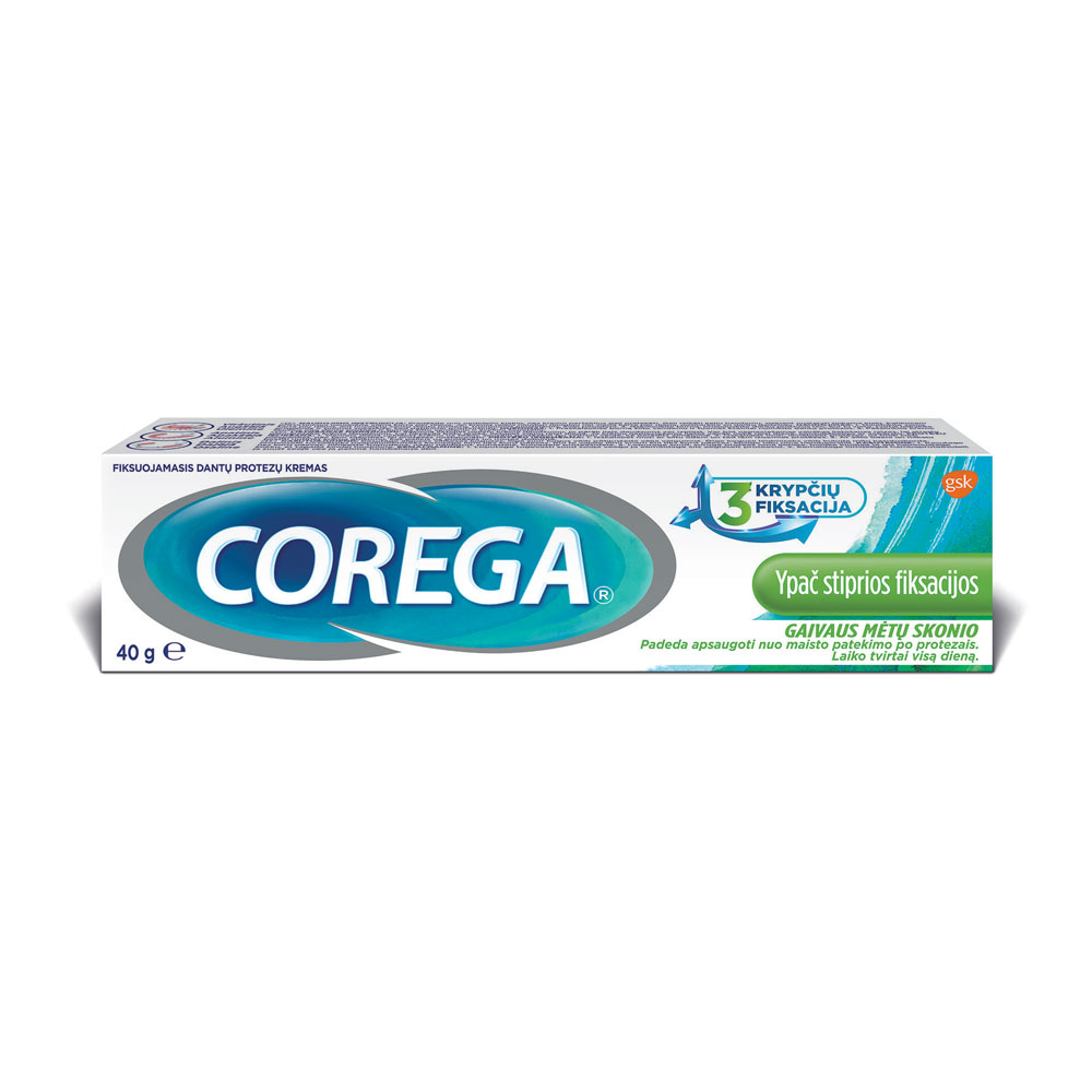 COREGA Extra Fresh dantų protezų fiksavimo kremas 40 g