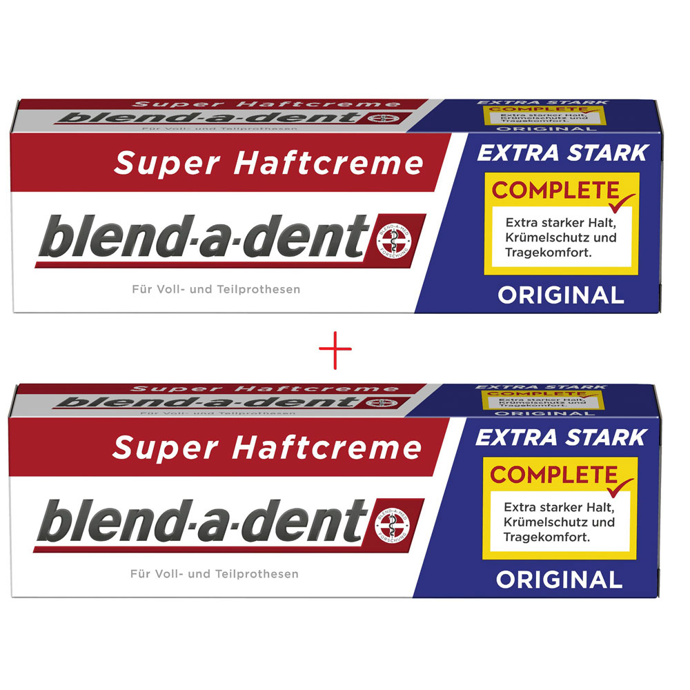 BLEND-A-DENT Original protezų klijai 47 g 1+1