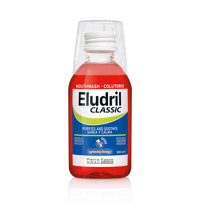 ELUDRIL Classic burnos skalavimo skystis 200 ml