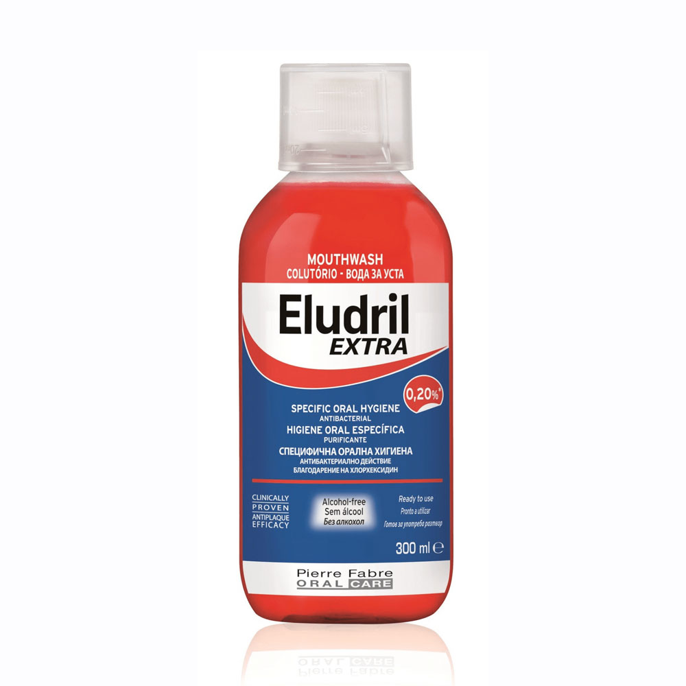 ELUDRIL Extra burnos skalavimo skystis 300 ml