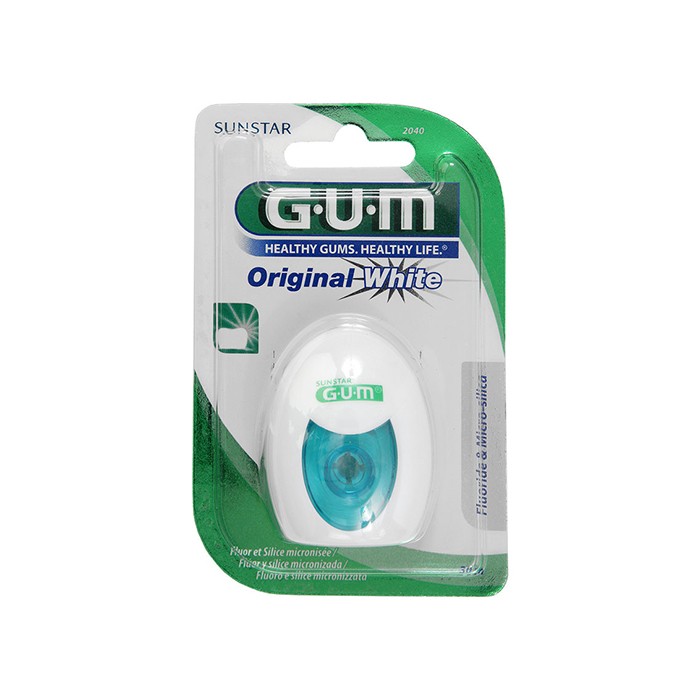 GUM Original White 30m dantų siūlas N1