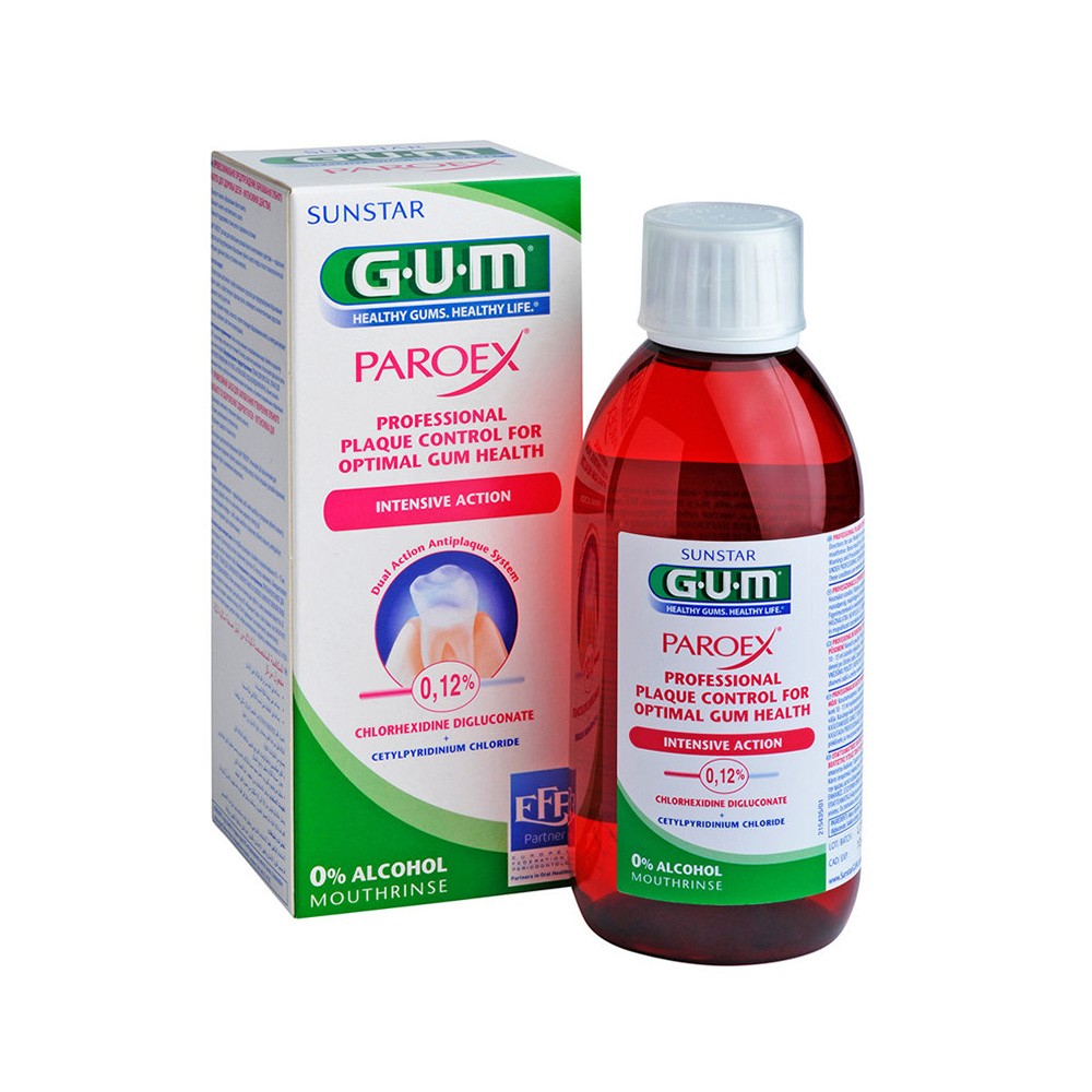 GUM Paroex 0,12% burnos skalavimo skystis 300 ml