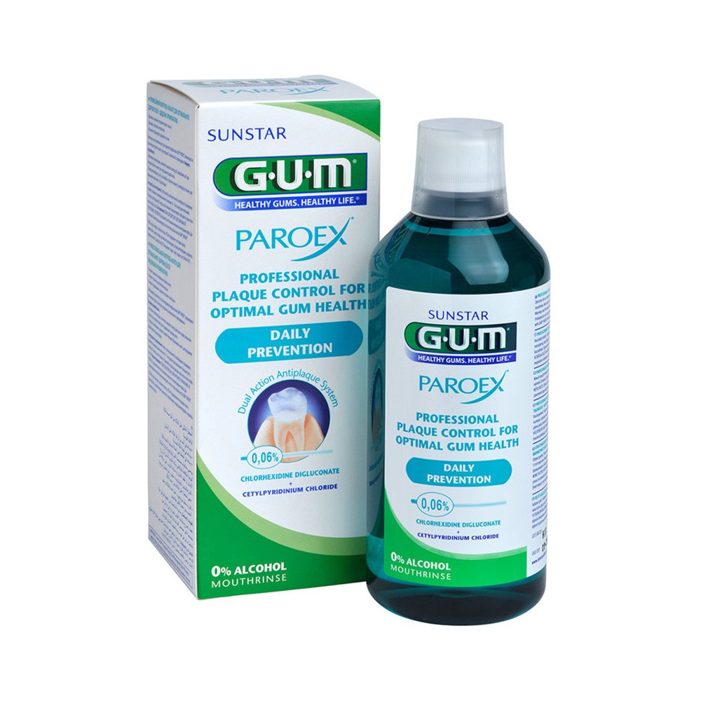 GUM Paroex 0,06% burnos skalavimo skystis 500 ml