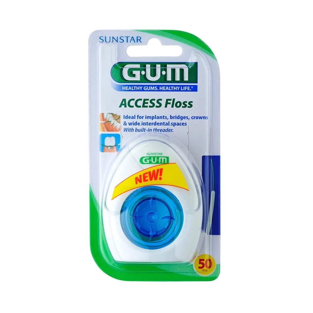 GUM Access Floss 50m dantų siūlas N1