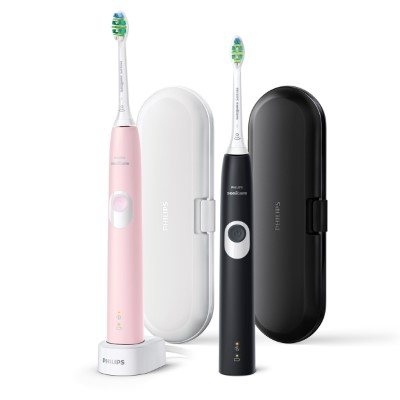 Philips Sonicare ProtectiveClean 4300 electric toothbrush HX6800/35, 2 handles 2 Brush heads, 2 Travel Cases, 1 Charger|HX6800/35