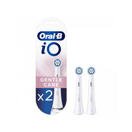 Oral-B | Toothbrush replacement | iO Gentle Care | Heads | For adults | Number of brush heads included 2 | Number of teeth brushing modes Does not apply | White|iO refill Gentle White2