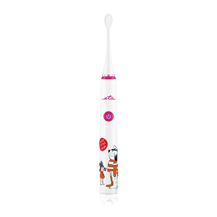 ETA | Sonetic Kids Toothbrush | ETA070690010 | Rechargeable | For kids | Number of brush heads included 2 | Number of teeth brushing modes 4 | Pink/White|ETA070690010